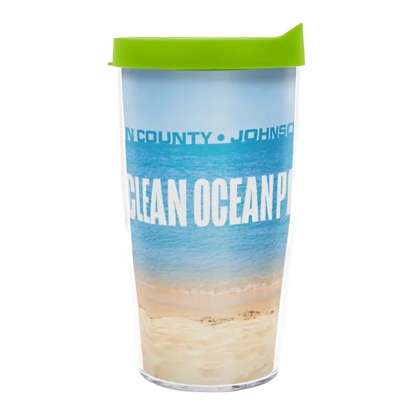 This 16 oz. Tervis® dual-wall insulated tumbler is made from durable... from ASI 62088 IDProductsource