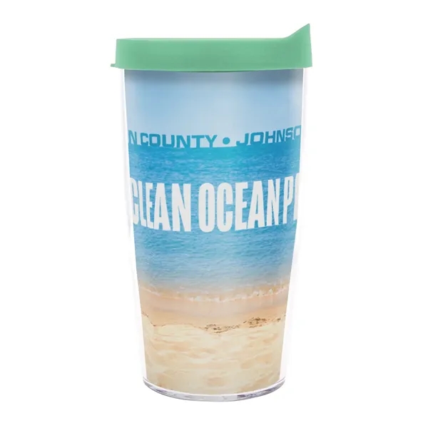 This 16 oz. Tervis® dual-wall insulated tumbler is made from durable... from ASI 62088 IDProductsource