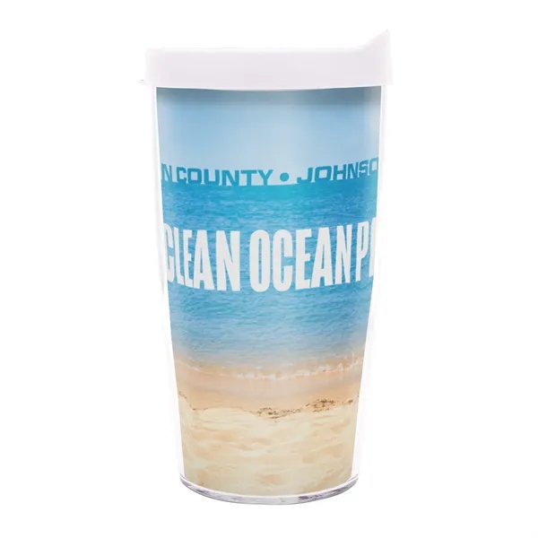 This 16 oz. Tervis® dual-wall insulated tumbler is made from durable... from ASI 62088 IDProductsource