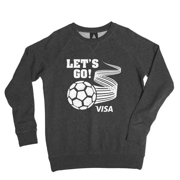 Soccer ACE Melange French Terry Crew Sweatshirt... from ASI 44900 NC Custom (CI/Lanco) / ACE USA