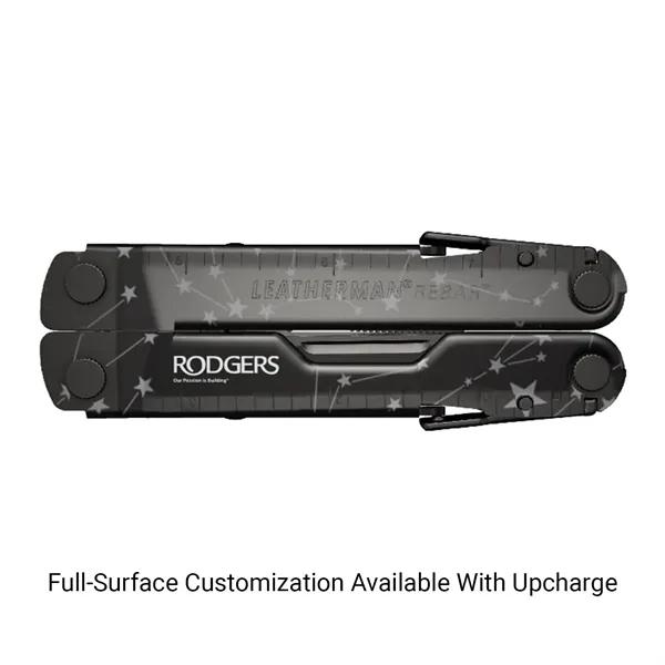 Customize Leatherman, makers of the best USA-Made Multiool. Rebar in Black.... from ASI 46170 Compass Industries Inc