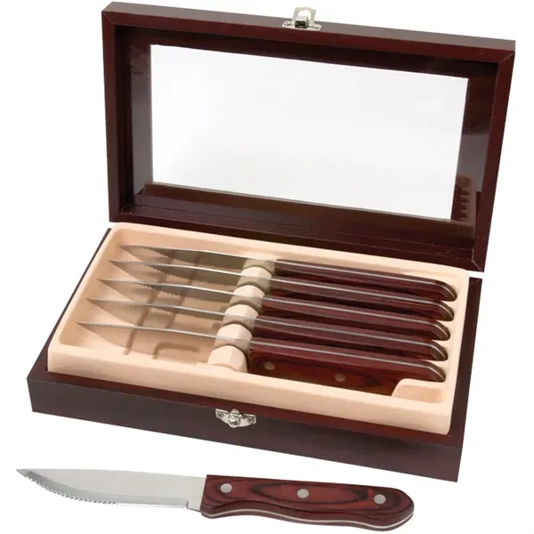 Manchurian Ash 6-Piece Steak Knife Set... from ASI 89320 Starline USA Inc