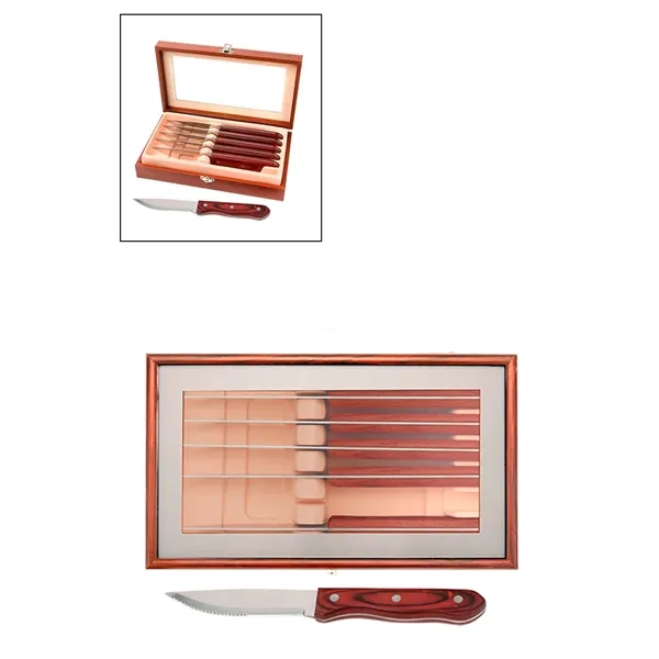 Manchurian Ash 6-Piece Steak Knife Set... from ASI 89320 Starline USA Inc