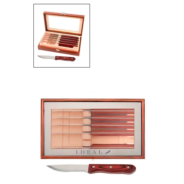 Manchurian Ash 6-Piece Steak Knife Set... from ASI 89320 Starline USA Inc