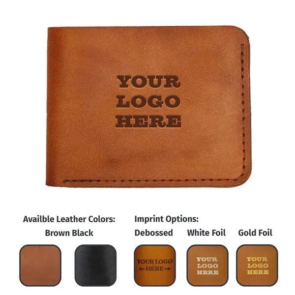 100% handcrafted bifold wallet.  Handmade in the USA!... from ASI 75126 Oowee Products