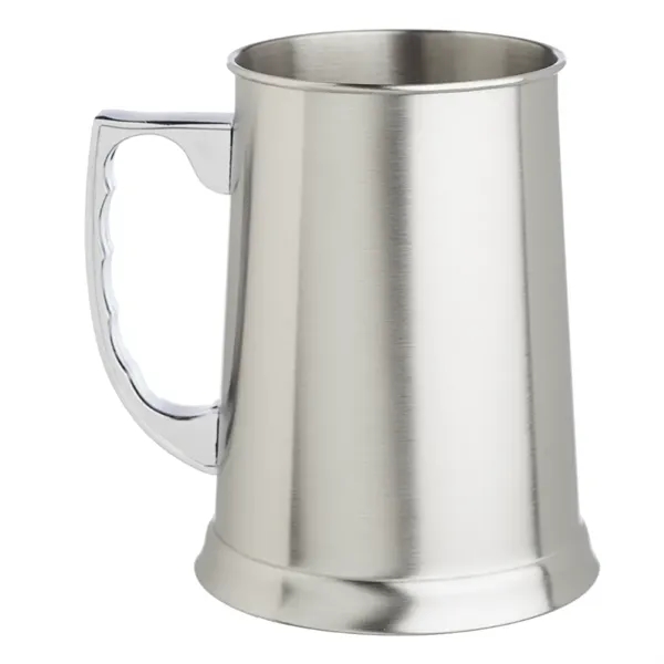 13.5 oz. Stainless Steel Beer Mug with smooth ribbed mouth and... from ASI 39552 BEL Promo