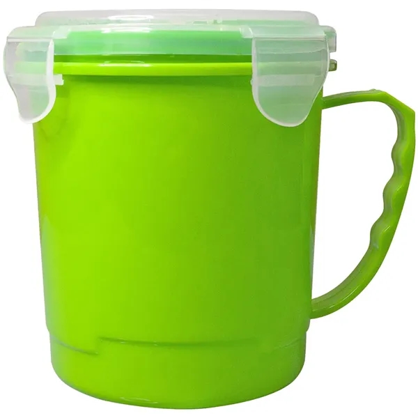 24 oz. polypropylene soup mug with handle and lid.... from ASI 39552 BEL Promo