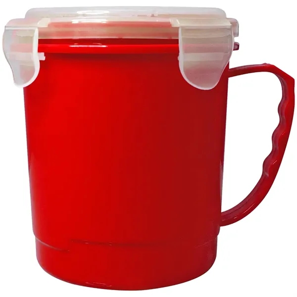 24 oz. polypropylene soup mug with handle and lid.... from ASI 39552 BEL Promo