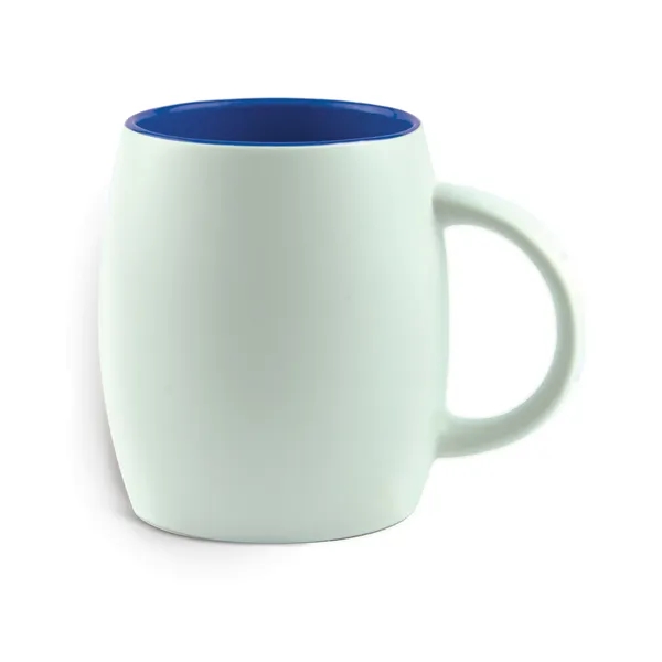 14 oz white coffee mug with colored interior... from ASI 31518 ADNART / Ad-N-Art