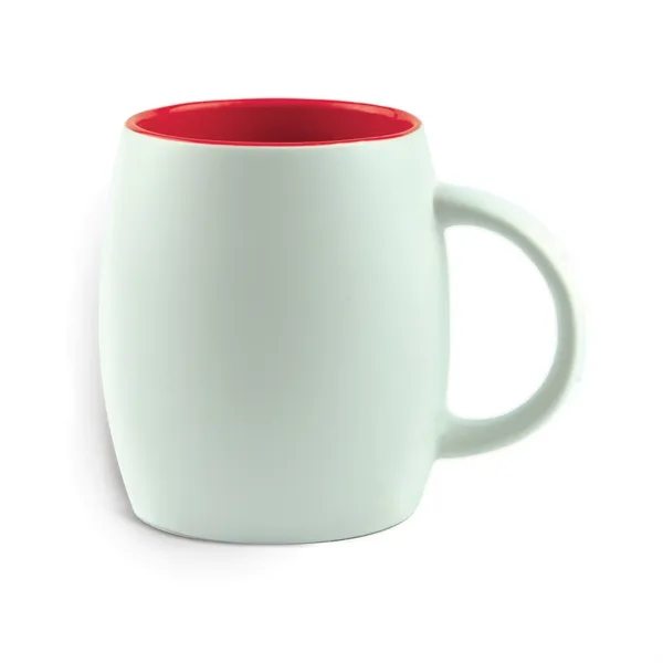 14 oz white coffee mug with colored interior... from ASI 31518 ADNART / Ad-N-Art