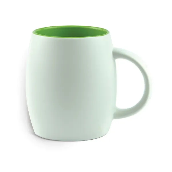 14 oz white coffee mug with colored interior... from ASI 31518 ADNART / Ad-N-Art