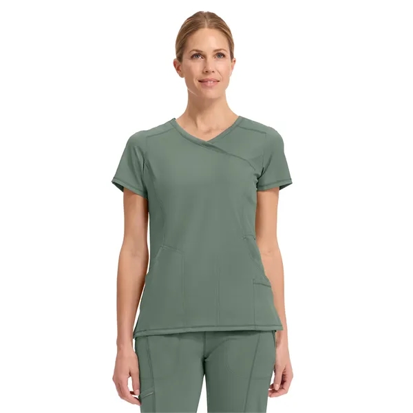 Cherokee Infinity Women's Mock Wrap Top... from ASI 86018 Scrub Authority