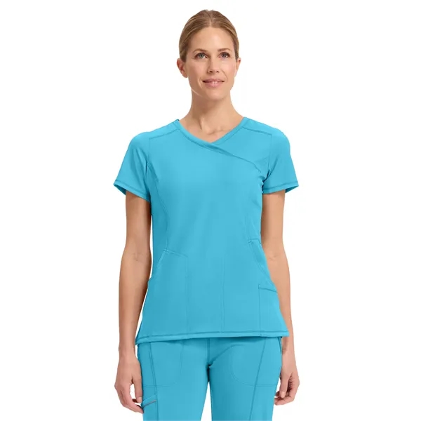 Cherokee Infinity Women's Mock Wrap Top... from ASI 86018 Scrub Authority