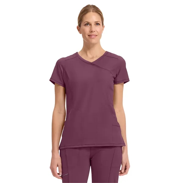 Cherokee Infinity Women's Mock Wrap Top... from ASI 86018 Scrub Authority