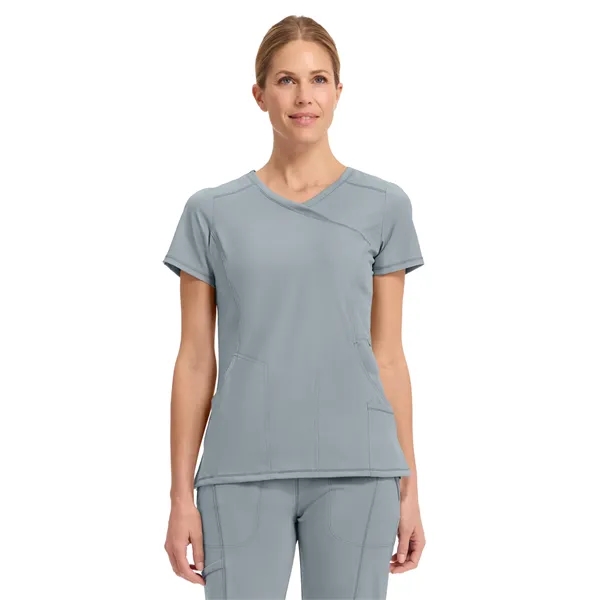 Cherokee Infinity Women's Mock Wrap Top... from ASI 86018 Scrub Authority