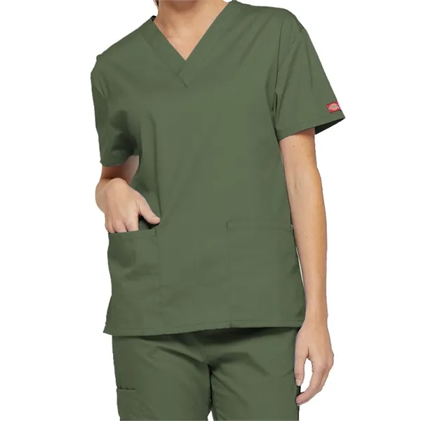 Dickies EDS Signature Women's V-Neck Top... from ASI 86018 Scrub Authority