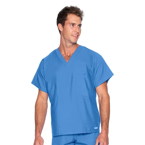 Landau Essentials Unisex V-Neck Top... from ASI 86018 Scrub Authority