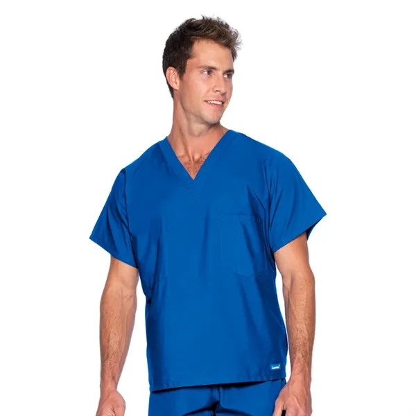 Landau Essentials Unisex V-Neck Top... from ASI 86018 Scrub Authority