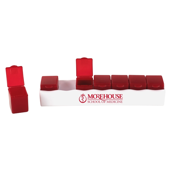 Portable 7 day pill box with removable individual boxes... from ASI 90807 Tekweld