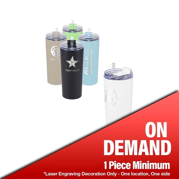 Item #SL197PRD 20oz Urban Peak® Cascade Pop-Up Straw Tumbler