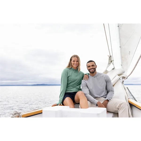 Cutter & Buck Adapt Eco Knit Recycled Mens Heathered Hood...... from ASI 47965 Cutter & Buck