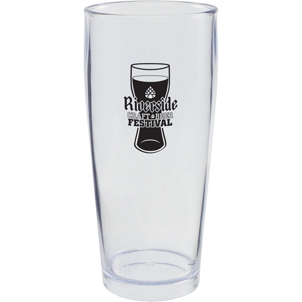 Willi Becher Classic German Beer Glass.  USA Made of clear... from ASI 61952 Howw Mfg Co Inc / Howw USA