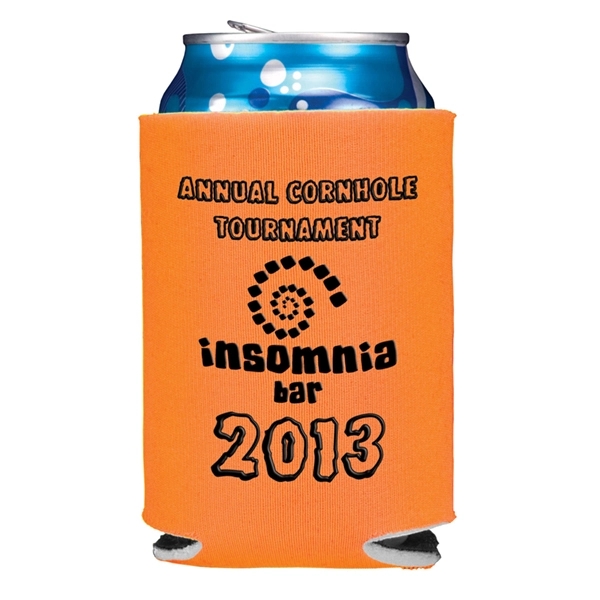 3 1/2" x 4" foam can cooler that's foldable and offered... from ASI 43051 CPS / Keystone CPS CPS/Keystone