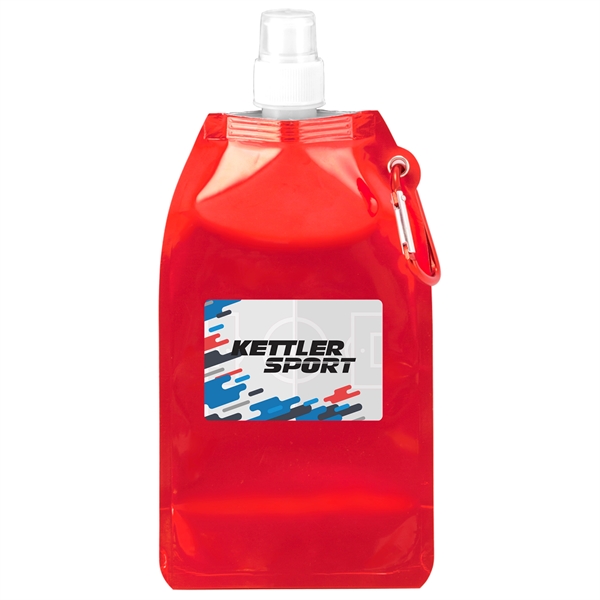 Collapsible water bottle with matching carabiner clip.... from ASI 90807 Tekweld