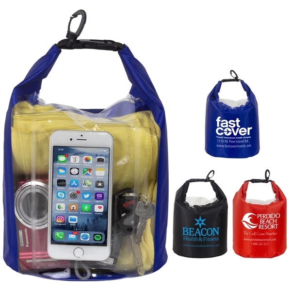 5 liter waterproof dry bag with clear pocket window; made of... from ASI 62660 Innovation Line