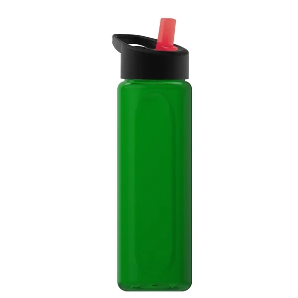 Garyline® Boss Embossed RPET Bottle with Flip-Straw Lid -...... from ASI 40480 Koozie Group