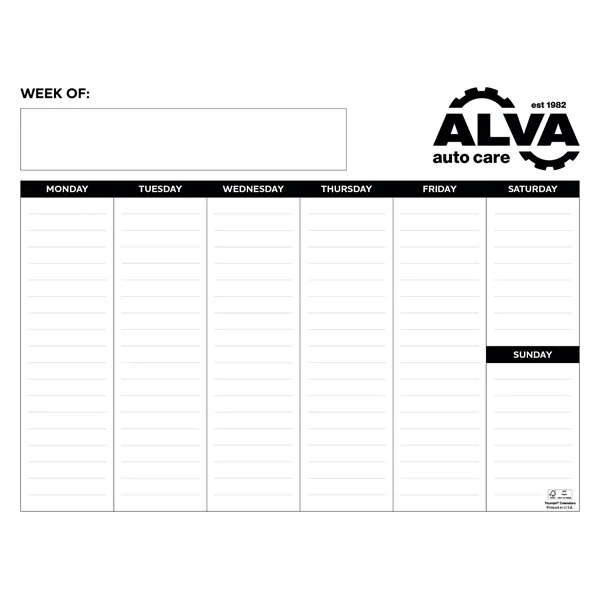 Triumph® Calendars Small Weekly Desk Pad - Black & White ...... from ASI 40480 Koozie Group