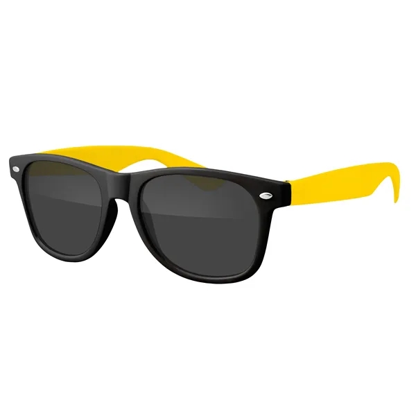 Two-Tone Retro Vibes Black Frame Sunglasses... from ASI 40480 Koozie Group
