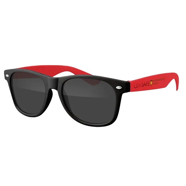 Two-Tone Retro Vibes Black Frame Sunglasses... from ASI 40480 Koozie Group