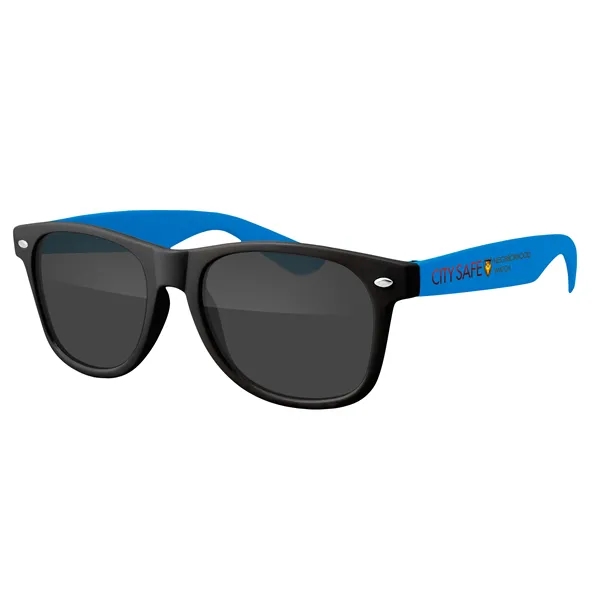 Two-Tone Retro Vibes Black Frame Sunglasses... from ASI 40480 Koozie Group