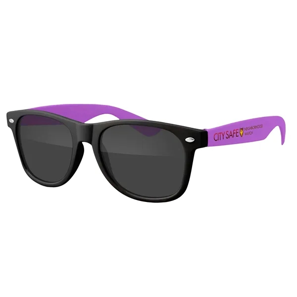 Two-Tone Retro Vibes Black Frame Sunglasses... from ASI 40480 Koozie Group