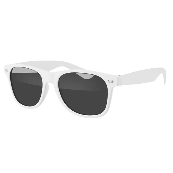 Two-Tone Retro Vibes White Frame Sunglasses... from ASI 40480 Koozie Group