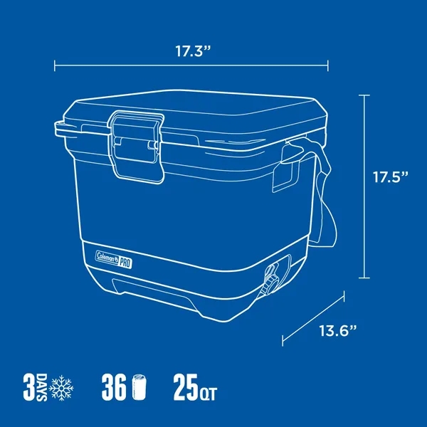 Coleman® Pro Series 25-Quart Hard Cooler... from ASI 40480 Koozie Group