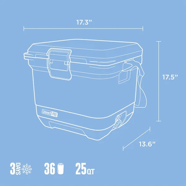 Coleman® Pro Series 25-Quart Hard Cooler... from ASI 40480 Koozie Group