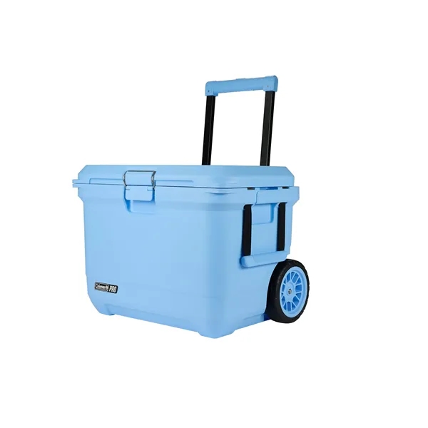 Coleman® Pro Series 55-Quart Wheeled Hard Cooler... from ASI 40480 Koozie Group