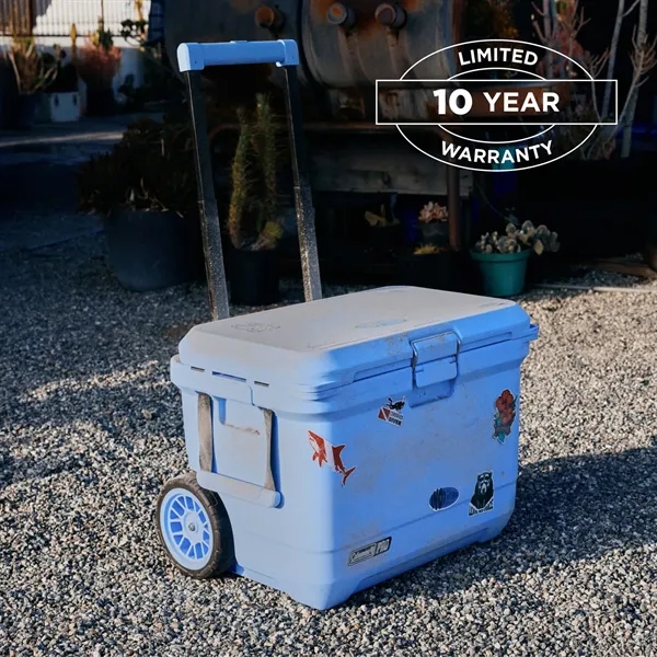 Coleman® Pro Series 55-Quart Wheeled Hard Cooler... from ASI 40480 Koozie Group