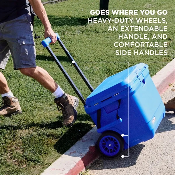 Coleman® Pro Series 55-Quart Wheeled Hard Cooler... from ASI 40480 Koozie Group