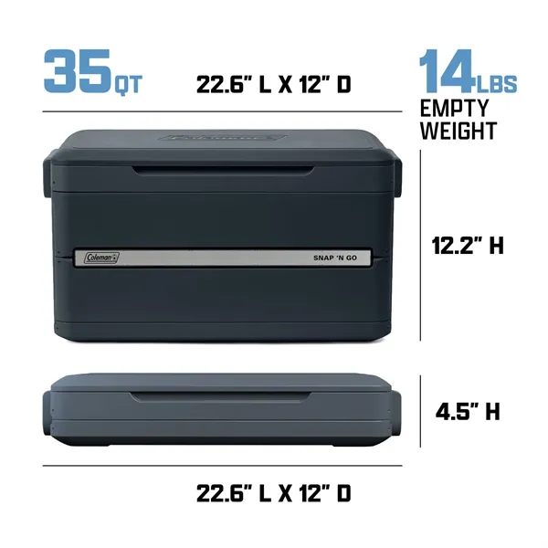 Coleman® Snap 'N Go™ Collapsible 35-Quart Hard-Sided Cooler... from ASI 40480 Koozie Group