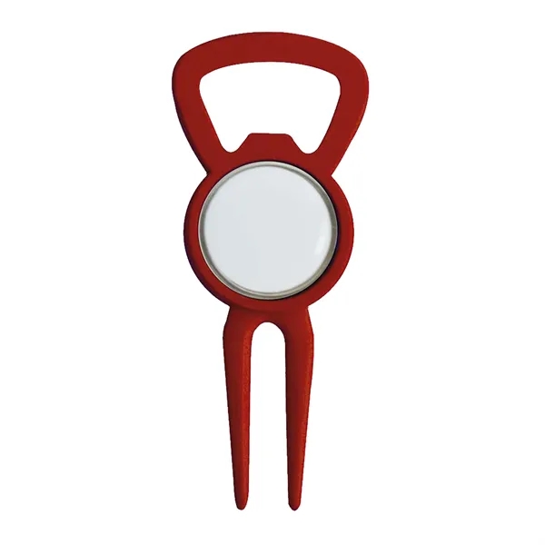 Play Maker Magnetic Divot Tool Bottle Opener... from ASI 40480 Koozie Group