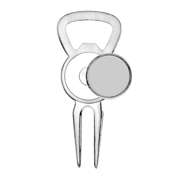 Play Maker Magnetic Divot Tool Bottle Opener... from ASI 40480 Koozie Group