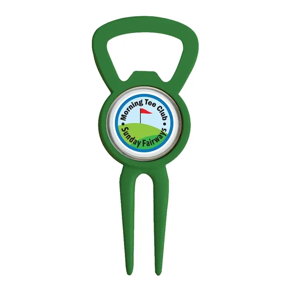 Play Maker Magnetic Divot Tool Bottle Opener... from ASI 40480 Koozie Group