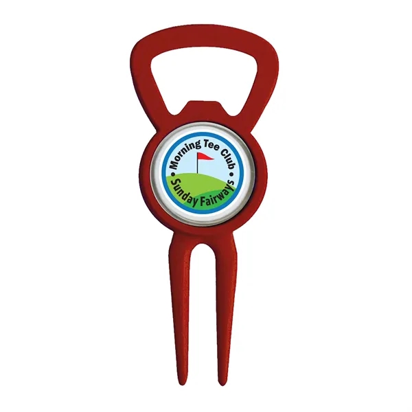 Play Maker Magnetic Divot Tool Bottle Opener... from ASI 40480 Koozie Group