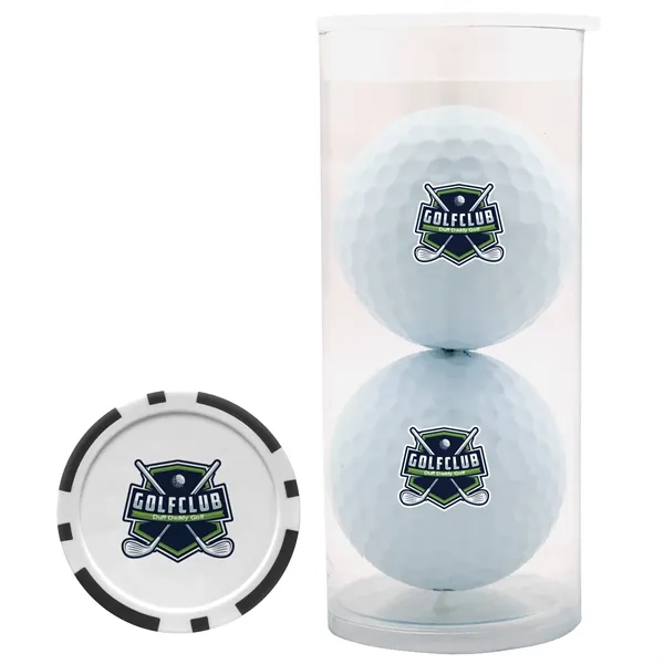 Colored 2-Ball, 1-Poker Chip Par Pack... from ASI 40480 Koozie Group