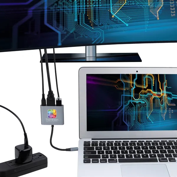 Compact 3-in-1 HDMI USB Hub... from ASI 40480 Koozie Group