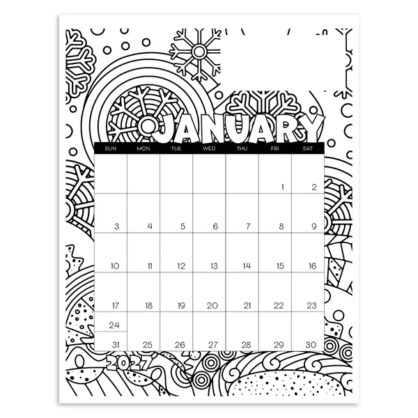 Item #6559 Triumph® Calendars Small Monthly Desk Pad Calendar - Colo...