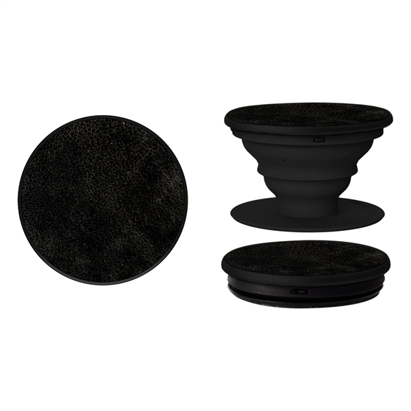 Vegan Leather PopSockets media stand and phone grip.... from ASI 62124 iClick, Inc. / iClick®